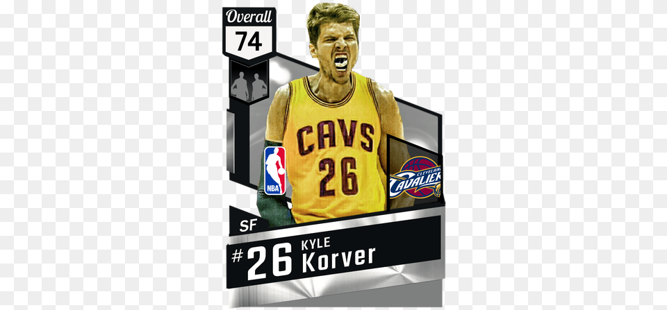 Kyle Korver 2k17 Card Basketball Player, Adult, Male, Man, Person Free Png