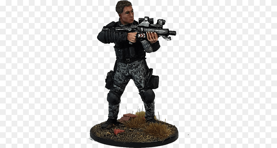 Kyle Reese For Terminator Genisys The Miniatures Game Terminator Genisys Resistance Soldiers Set, Person, Sniper, Adult, Firearm Free Transparent Png