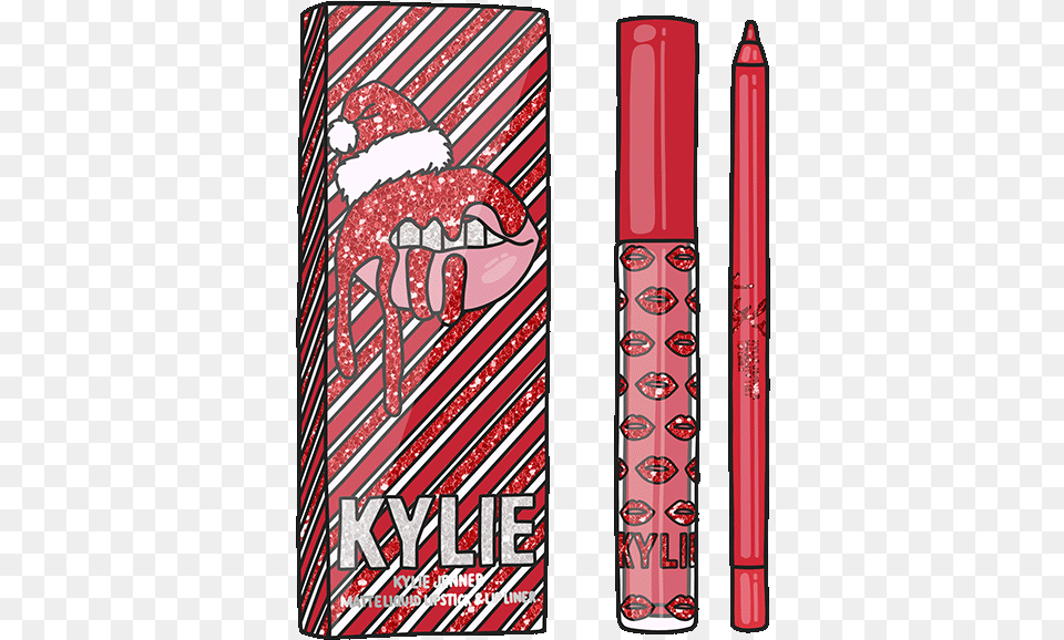 Kylie Cosmetics Xmas Doodle, Lipstick, Can, Tin Free Png