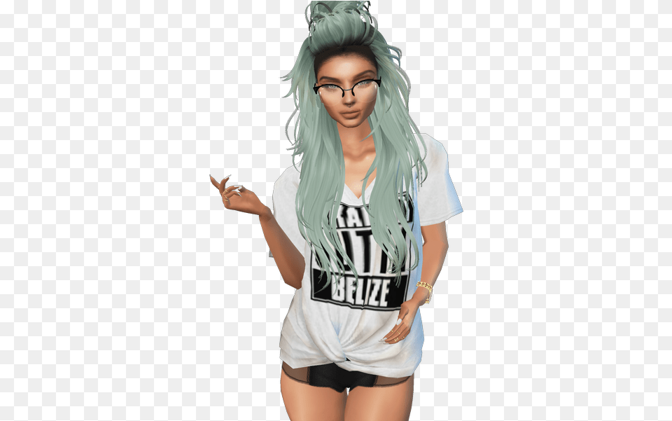 Kylie Jenner Imvu On Twitter Kylie Jenner Imvu, Clothing, T-shirt, Adult, Female Free Transparent Png