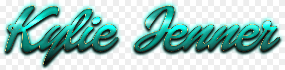 Kylie Jenner Name Hybrid Electric Vehicle, Turquoise, Coil, Spiral, Text Free Png Download