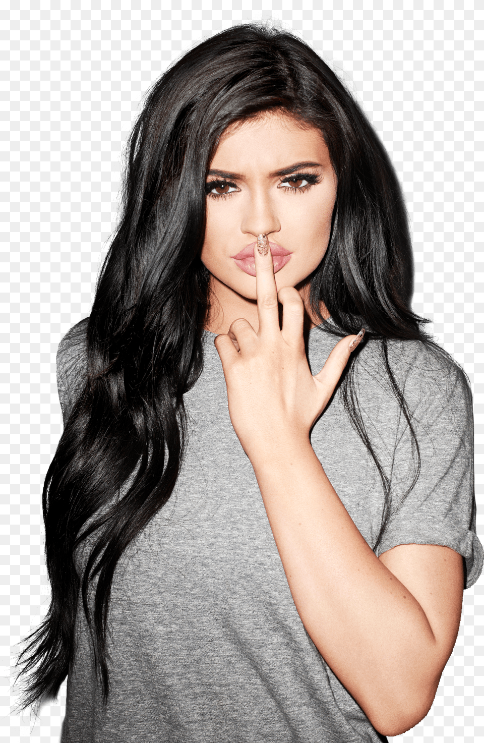 Kylie Jenner Silence Kylie Jenner, Hair, Black Hair, Portrait, Face Free Png Download
