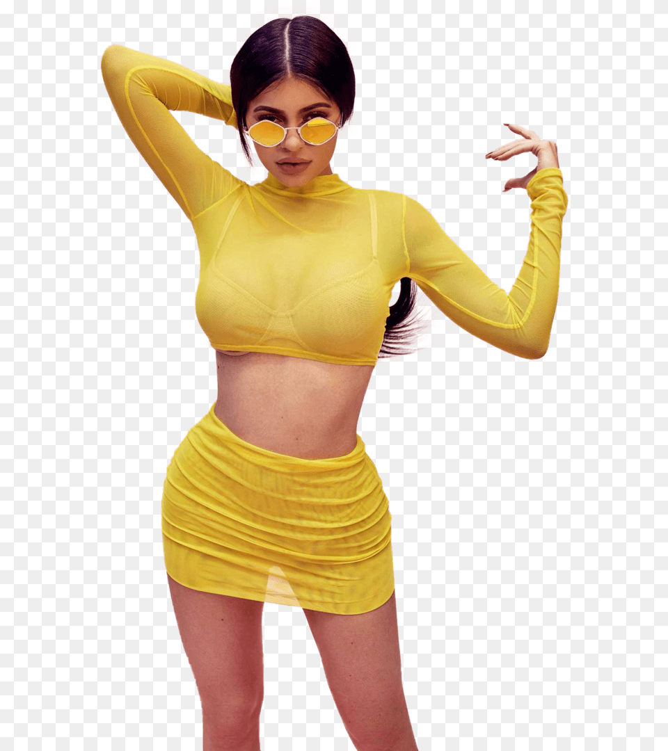 Kylie Jenner Yellow And Jenner Image Kylie Jenner X Quay, Clothing, Costume, Person, Adult Png