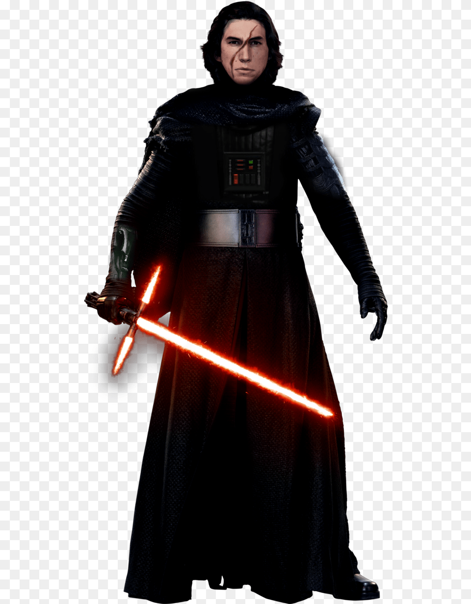 Kylo Ren Clipart Kylo Ren Star Wars Star Wars Kylo Ren, Adult, Weapon, Sword, Person Png Image