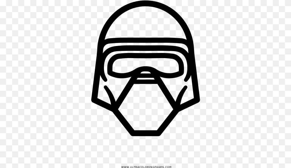 Kylo Ren Coloring, Gray Png Image