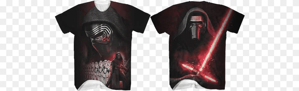 Kylo Ren Front And Back T Shirt Darth Vader, Adult, Clothing, Female, Person Free Png