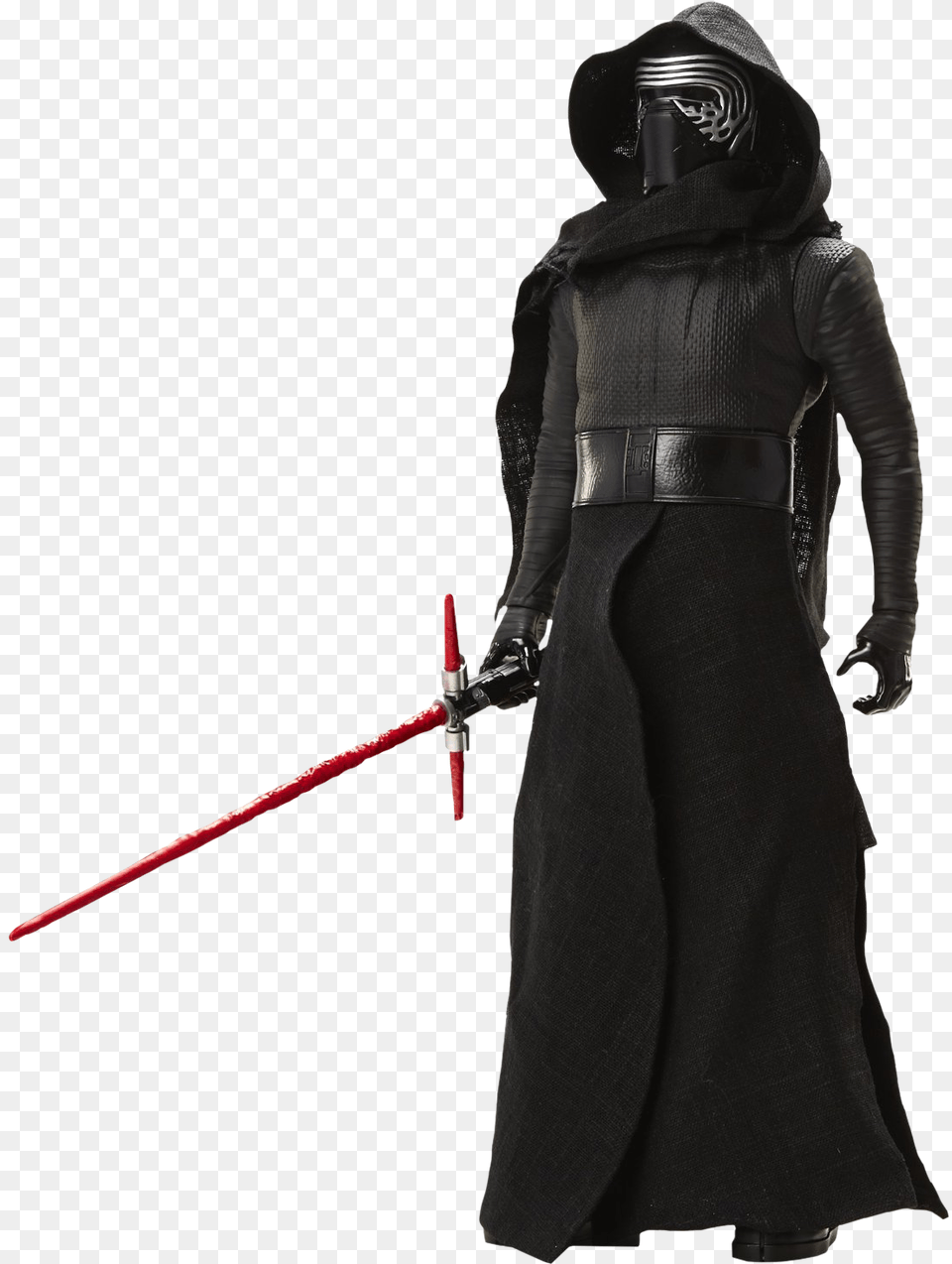 Kylo Ren Large Action Figure, Clothing, Coat, Sword, Weapon Png