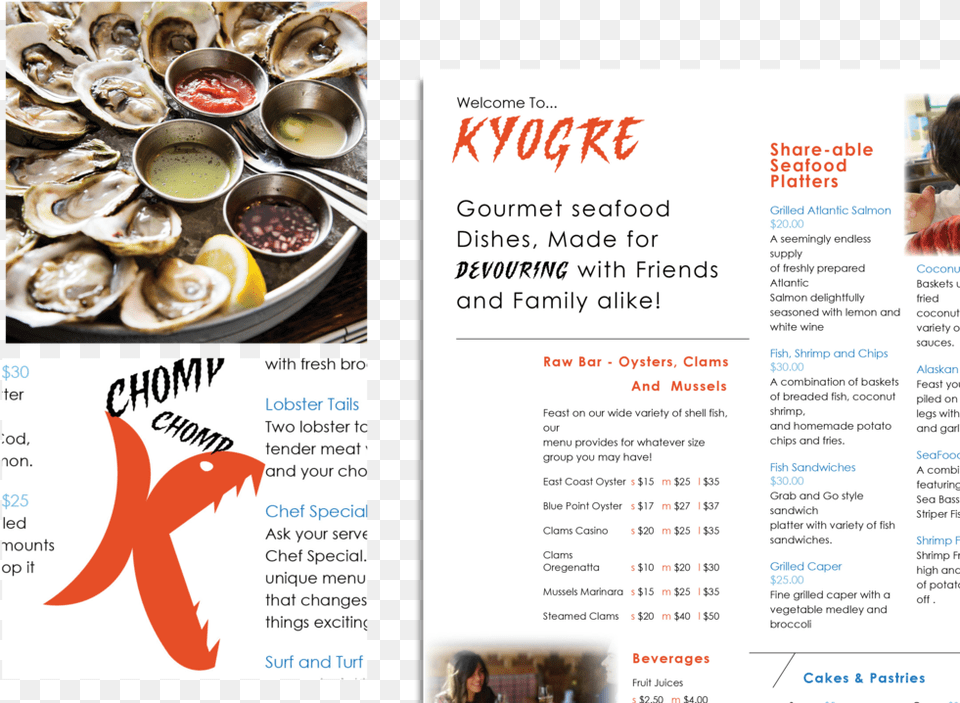Kyogrecroppedinside Dish, Menu, Person, Text, Animal Free Png Download