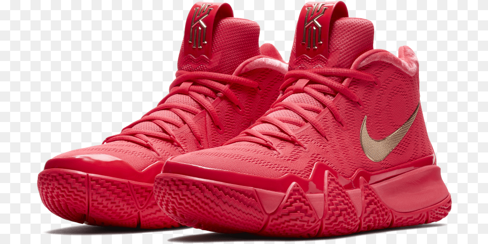 Kyrie 4 To Life With Facebook Messenger Kyrie 4 Red Carpet Nike, Clothing, Footwear, Shoe, Sneaker Free Png Download