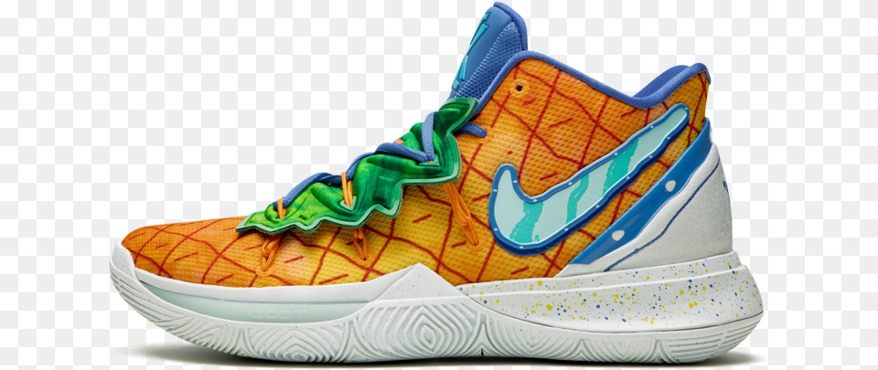 Kyrie 5 Spongebob Pineapple, Clothing, Footwear, Shoe, Sneaker Free Png Download