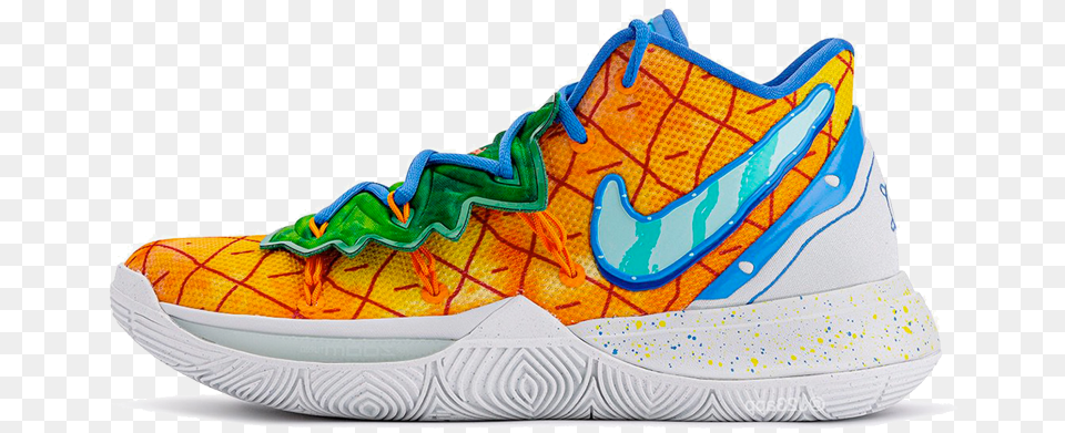 Kyrie 5 Spongebob Pineapple House Kyrie 5 Pineapple House, Clothing, Footwear, Shoe, Sneaker Free Transparent Png