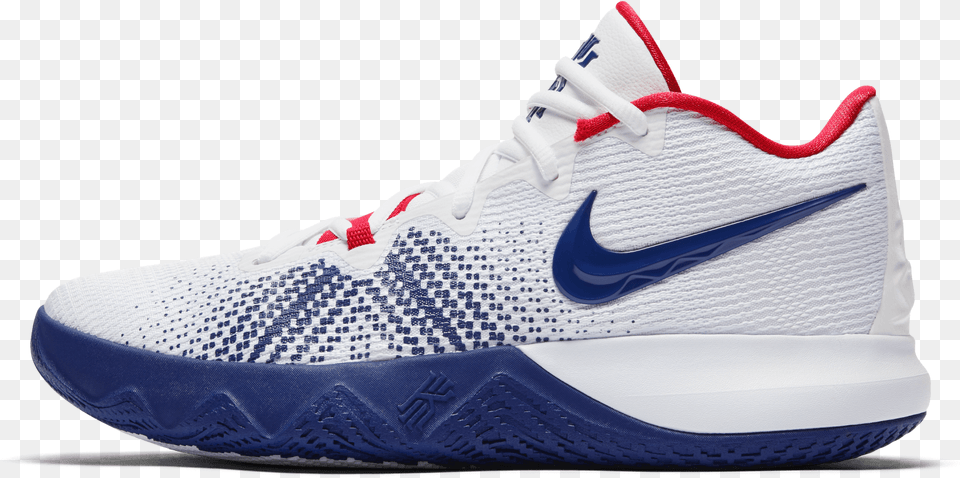 Kyrie Flytrap Red White And Blue, Clothing, Footwear, Shoe, Sneaker Png Image