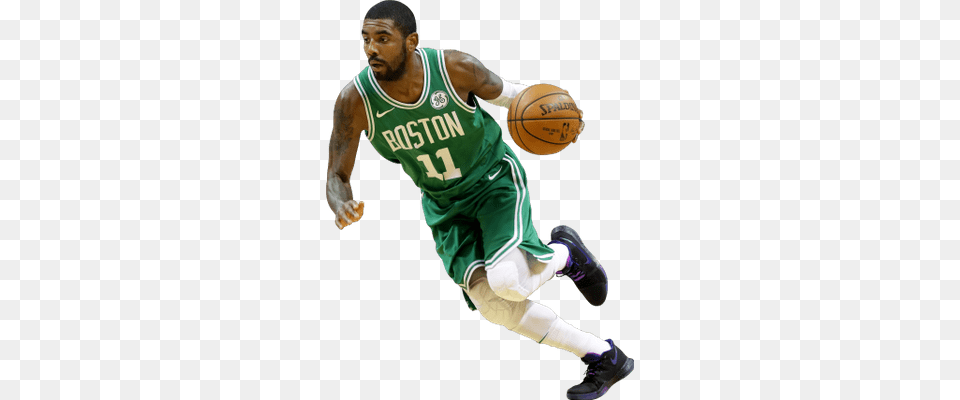 Kyrie Irving Boston Celtics Running Transparent, Adult, Male, Man, Person Free Png Download