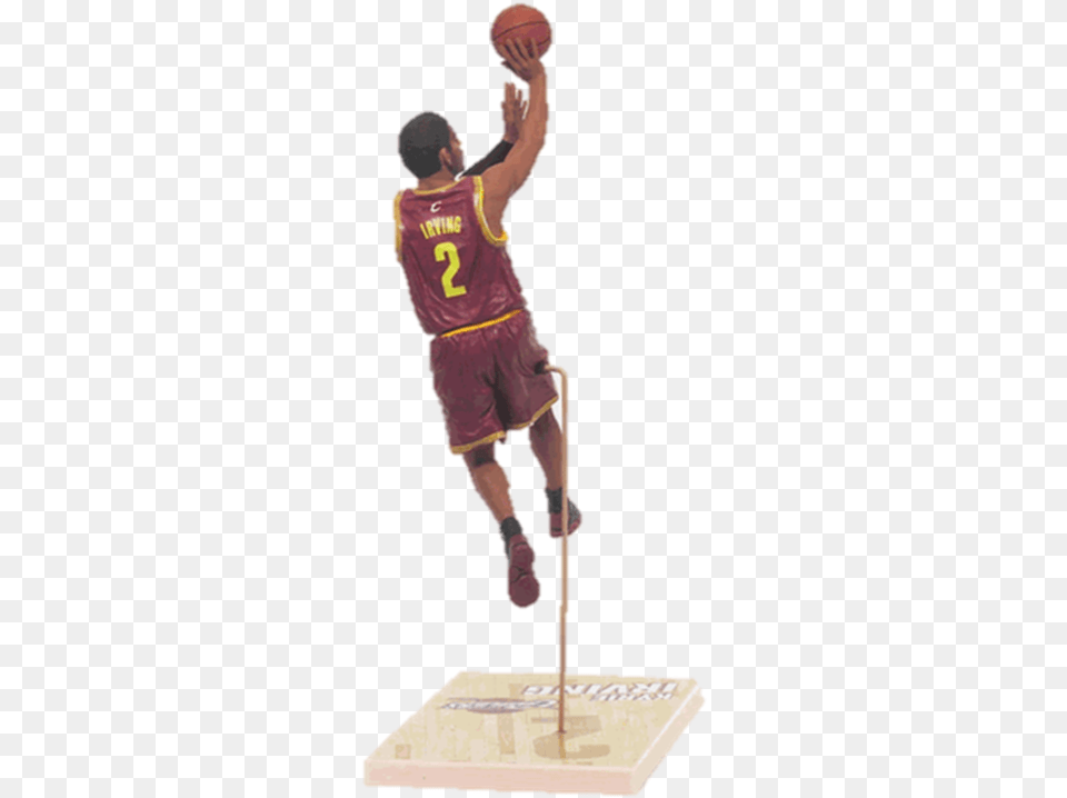Kyrie Irving Figurine Kyrie Irving Toy Transparent, Person, Ball, Basketball, Basketball (ball) Free Png