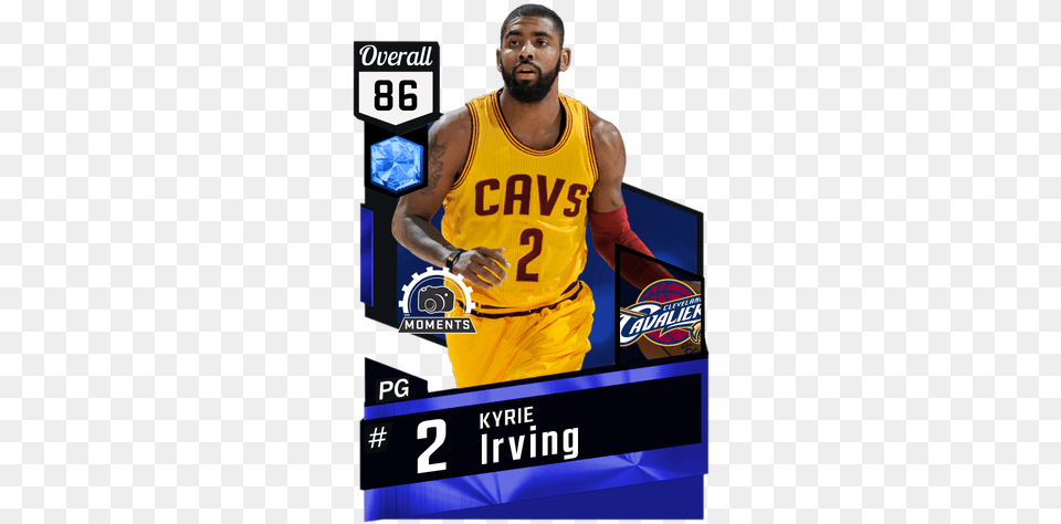 Kyrie Irving Myteam Sapphire Kevin Durant Basketball Card, Adult, Male, Man, Person Free Png