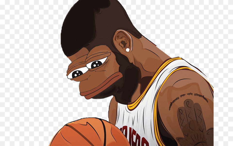 Kyrie Irving Pepe Pepe The Frog Basketball, Adult, Person, Man, Male Png Image