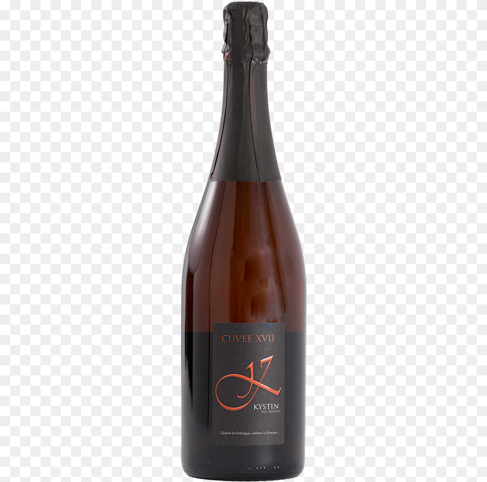 Kystin Cuvee Xvii Apple Chestnut Cider 750mlclass Ferghettina, Alcohol, Beer, Beverage, Bottle Free Transparent Png