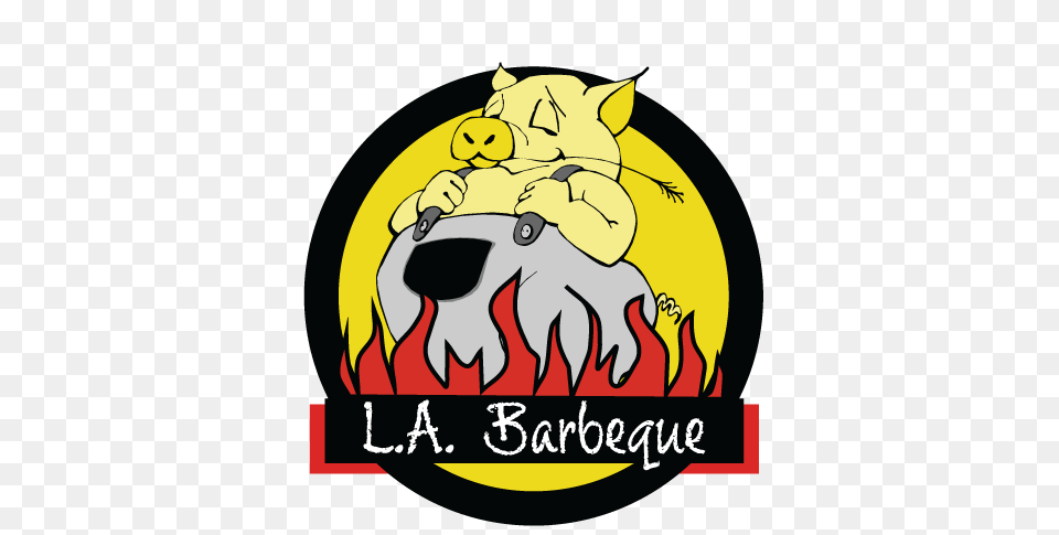 L A Barbeque Restaurant Summerdale Alabama Bbq, Logo, Animal, Mammal, Pig Free Png