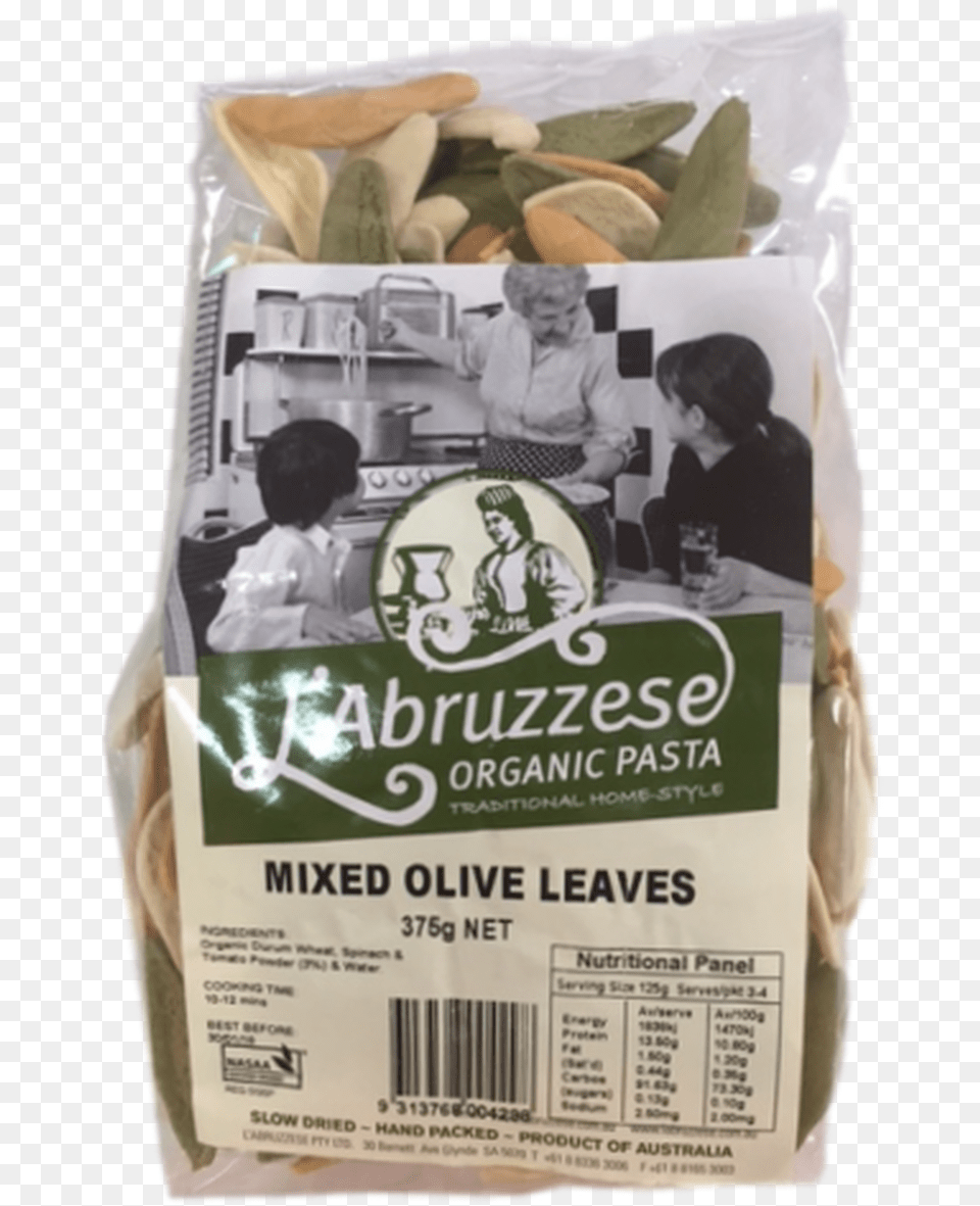 L Abruzzese Mixed Olive Leaves 375g Tagliatelle, Boy, Child, Person, Male Free Transparent Png