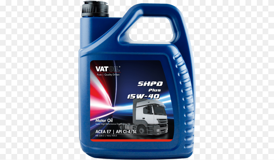 L Can Vatoil Shpd Plus 15w 40 Eng Oil Vatoil Super Plus 15w 40, Bottle, Moving Van, Transportation, Van Free Png