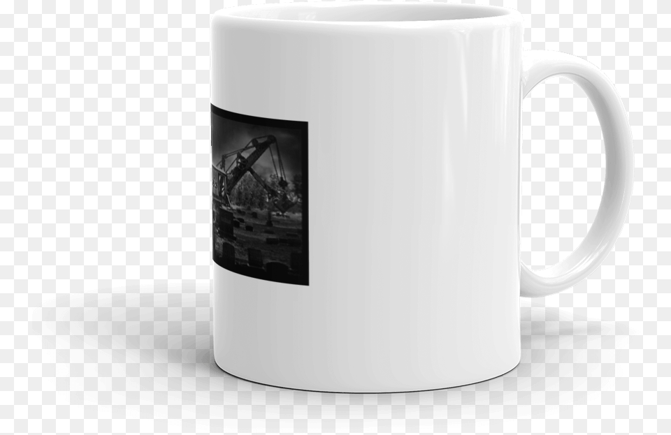 L Cc Steam Shovel In Cemetery Mug Coffee Coffee Cup, Beverage, Coffee Cup Free Transparent Png