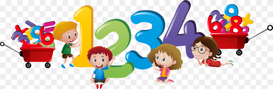 L Cole De Children Numbers Clipart, Baby, Person, Face, Head Free Png