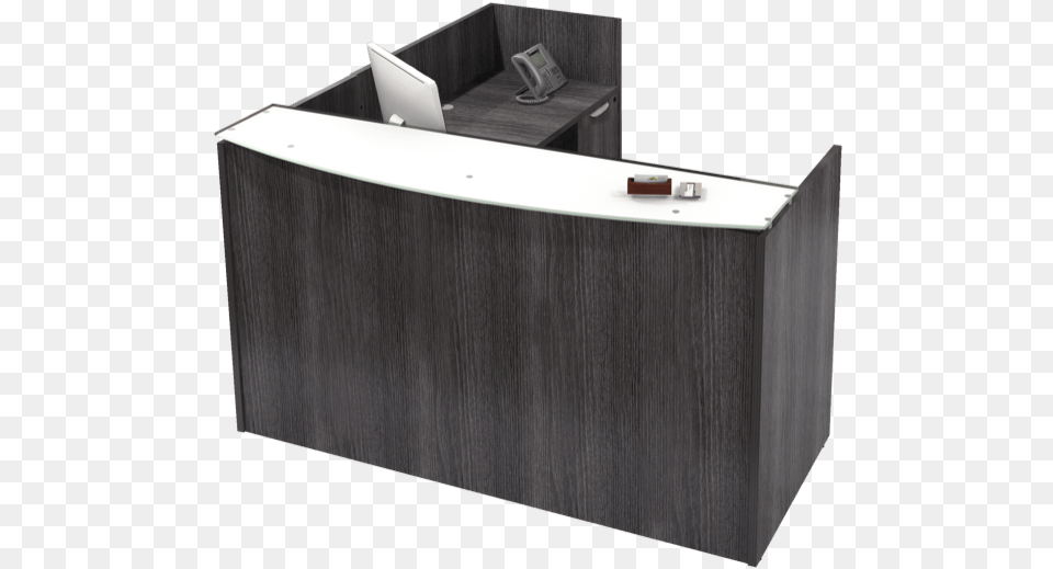 L Counter Design In Glass, Furniture, Reception, Reception Desk, Table Png