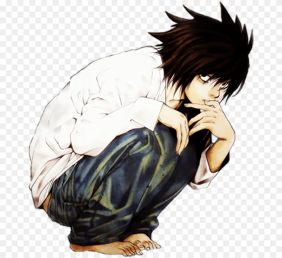 L Death Note Hd, Adult, Publication, Person, Woman Free Png Download