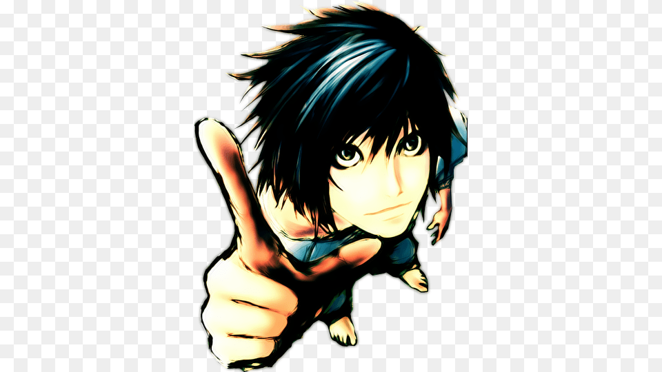 L From Death Note Render L Death Note, Book, Comics, Publication, Baby Free Transparent Png