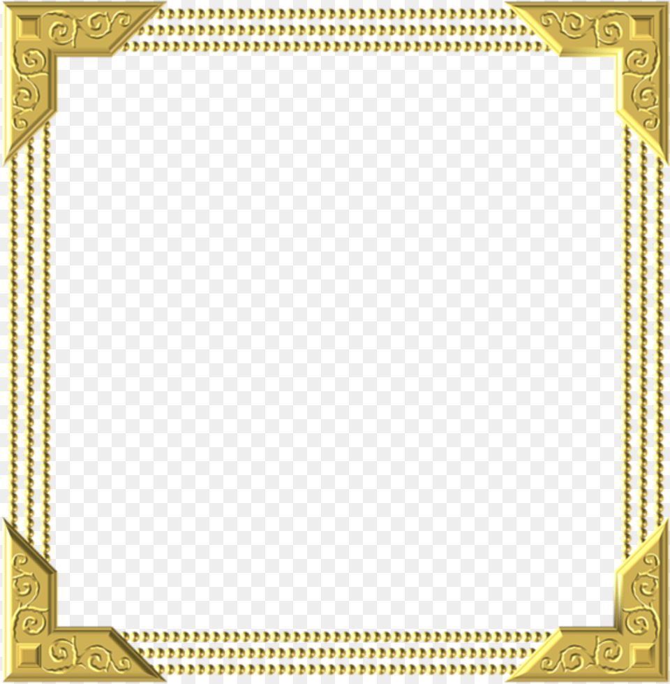 L Gold Frame Square Border Decoration Decor Borders For Certificates Gold Png