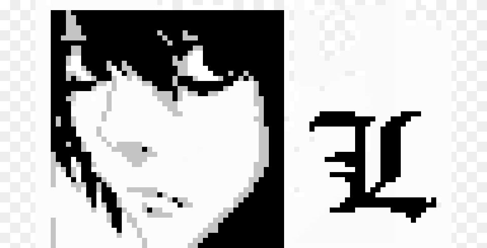 L Lawlet Deathnote, Stencil Free Png