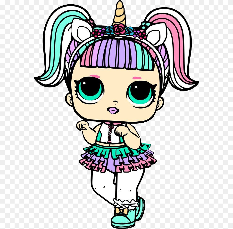 L O L Surprise Doll Lol Unicorn Doll Svg, Baby, Book, Comics, Person Free Png Download