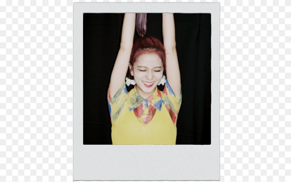 L U N A Jisoo Polaroids If You Guys Like This Picture Frame, Adult, Person, Leisure Activities, Female Free Png Download
