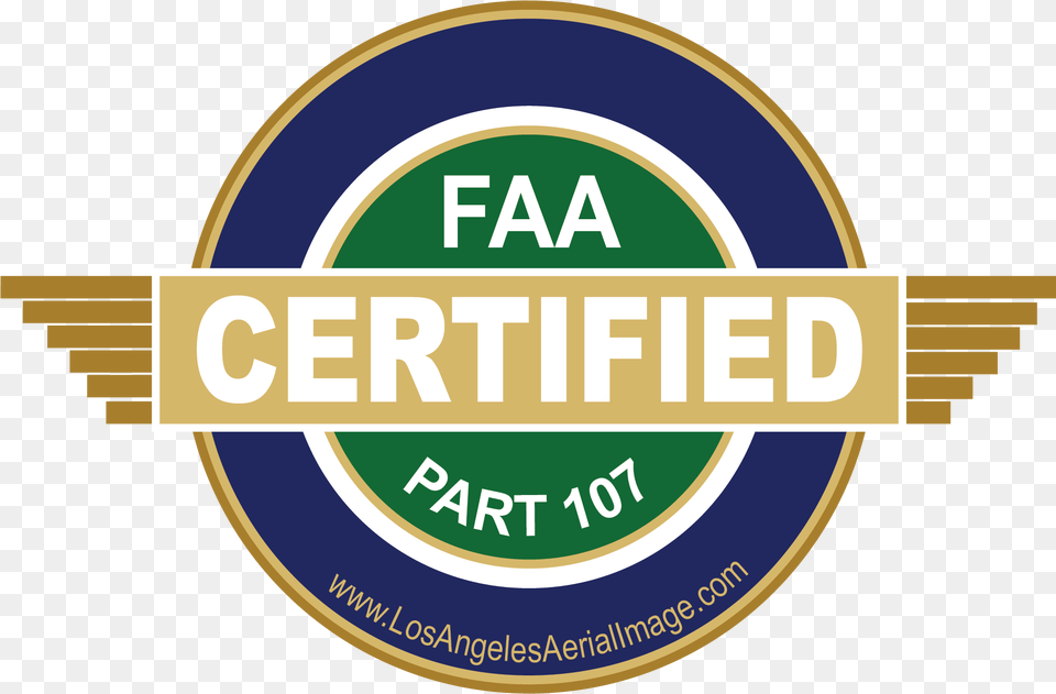 La Aerial Faa Part 107 Certified, Logo, Badge, Symbol, Architecture Png Image