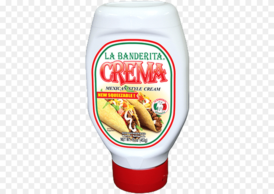 La Banderita Ole Cre Verole Crema Mexican Style Cream 16 Oz, Food, Ketchup, Mayonnaise Free Transparent Png