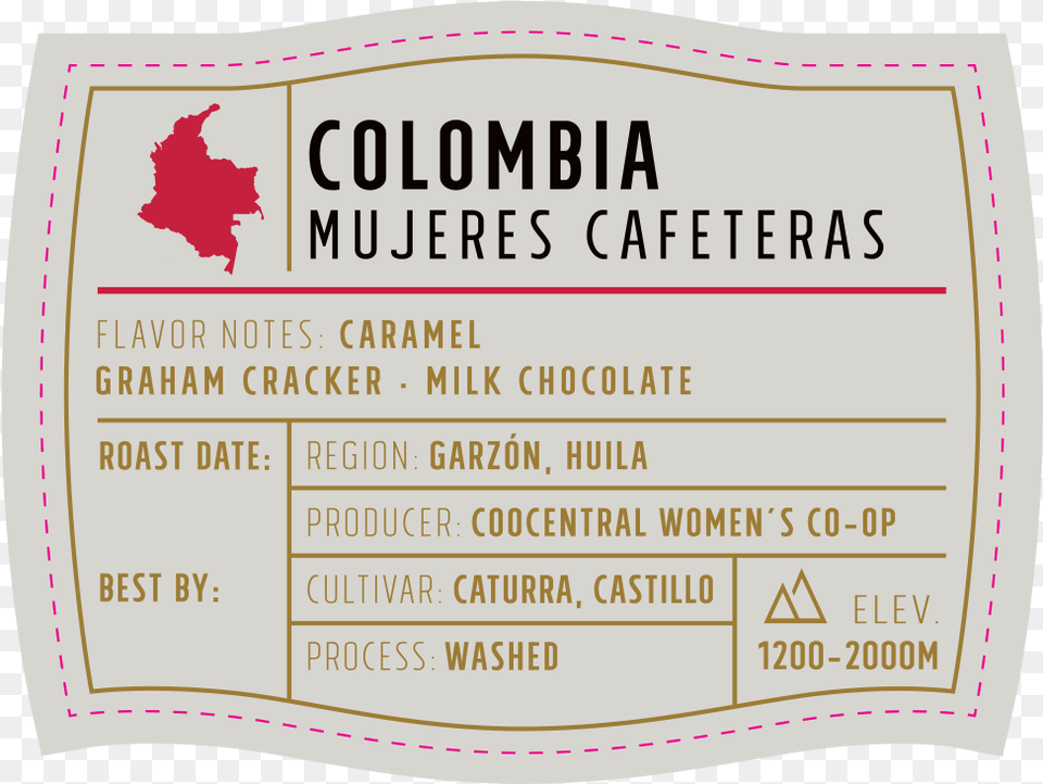 La Barba Colombia Mujeres Cafeteras, Paper, Text, Business Card Png Image