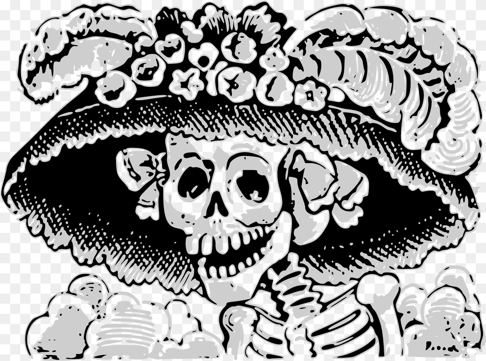 La Catrina Clip Arts Posada Mexican Artist, Art, Doodle, Drawing, Baby Free Png Download