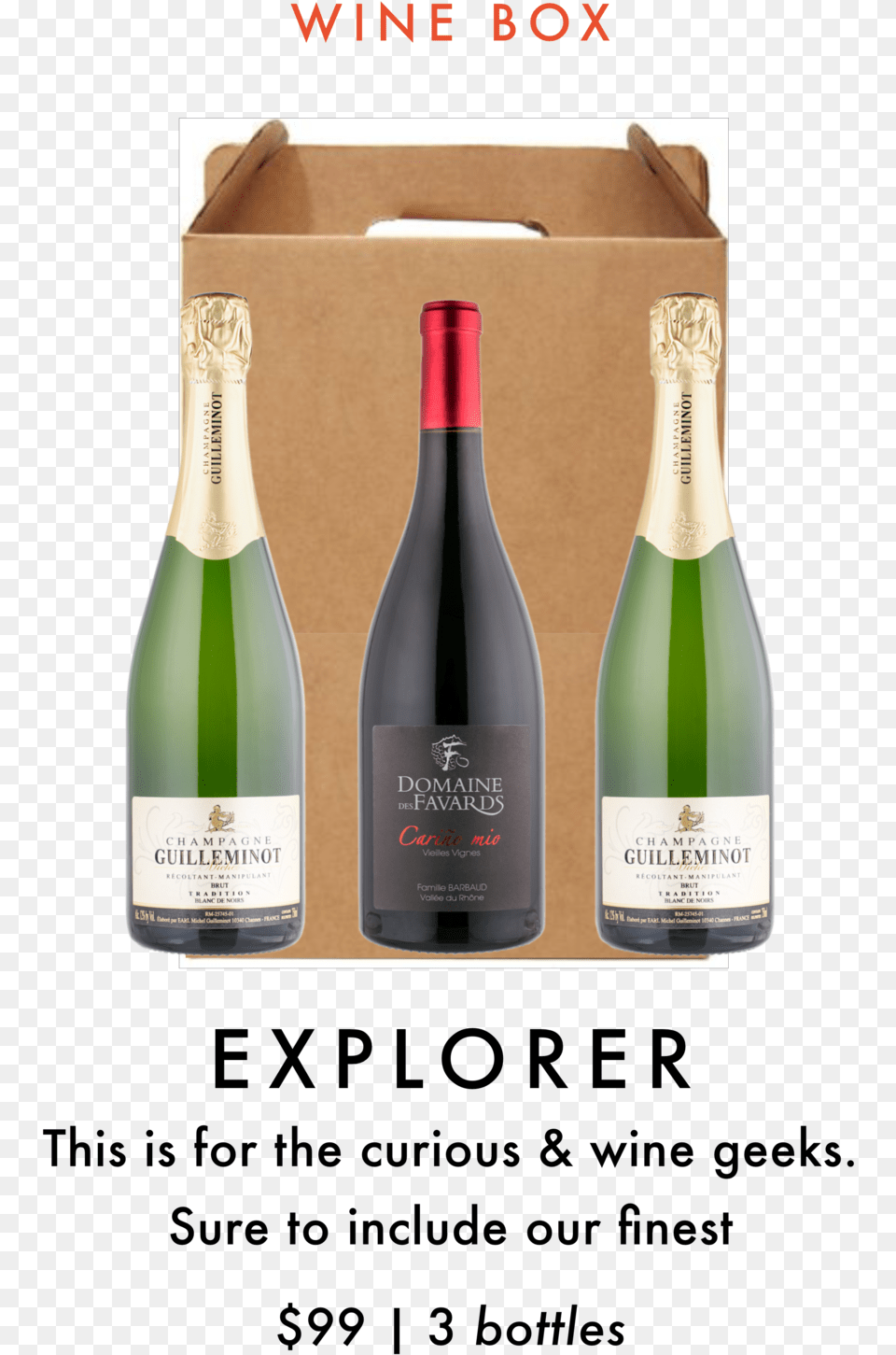 La Cave October Wine Club Box Selection Champagne, Alcohol, Beverage, Bottle, Liquor Free Png Download