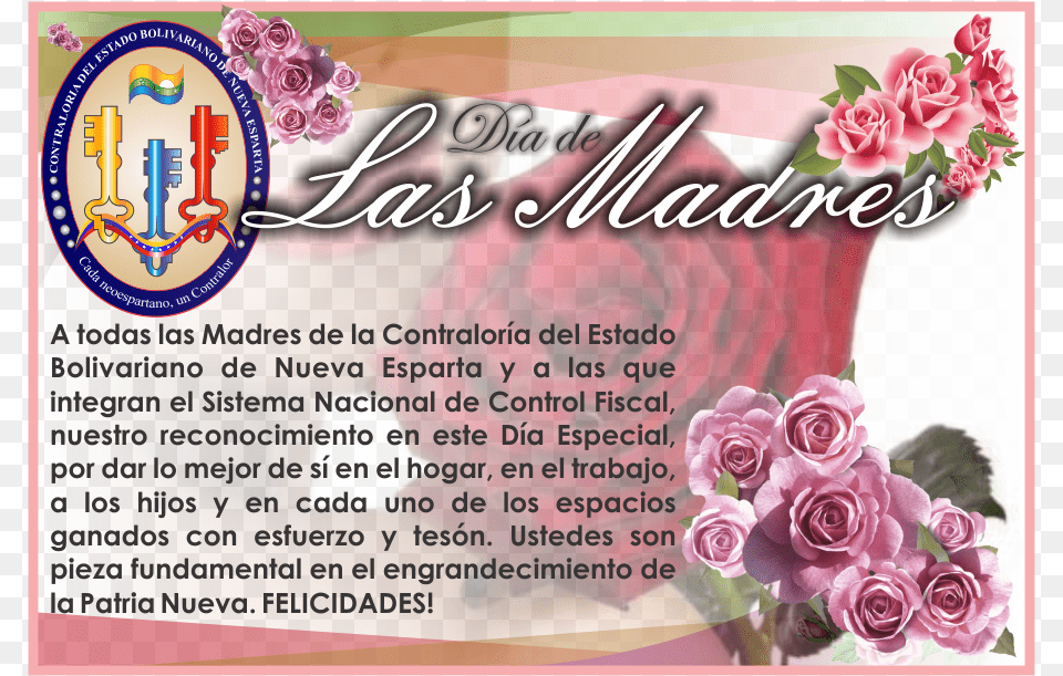 La Contralora Del Estado Bolivariano De Nueva Esparta Nueva Esparta, Flower, Plant, Rose, Advertisement Free Png Download
