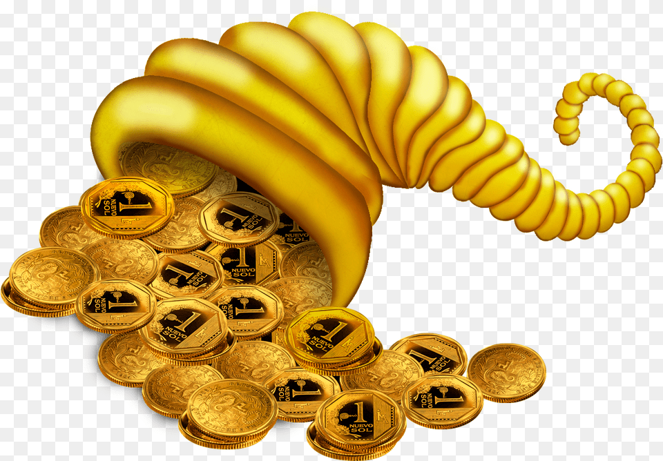 La Cornucopia Dibujo De La Cornucopia, Treasure, Gold, Banana, Food Free Transparent Png