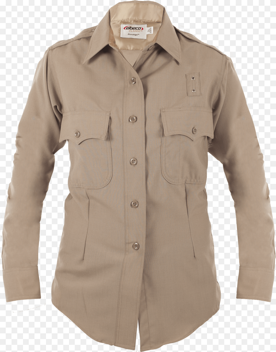 La County Sheriff West Coast Long Sleeve Shirts Class Button, Clothing, Coat, Dress Shirt, Khaki Png