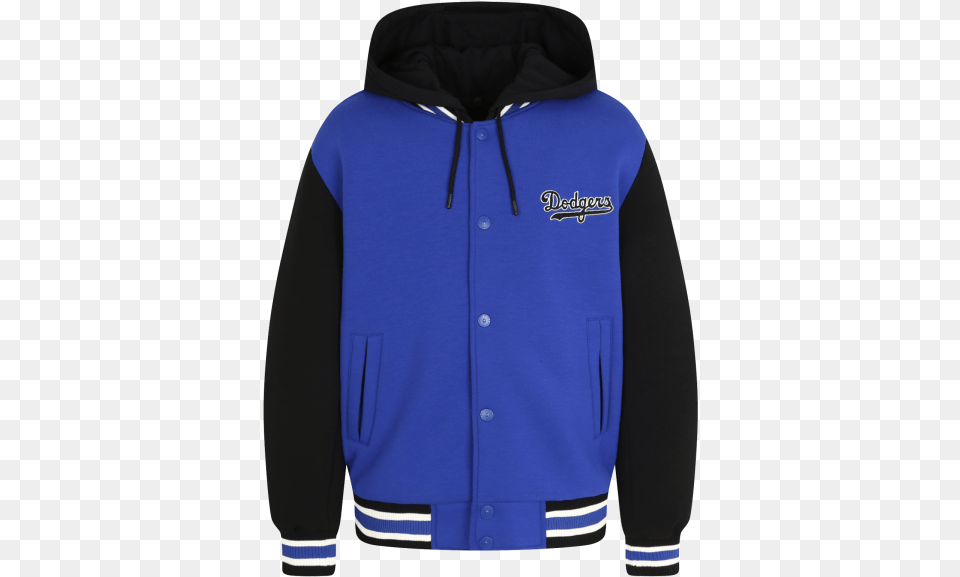 La Dodgers Authentic Bicolor Padding Monster Jacket Hoodie, Clothing, Coat, Knitwear, Sweater Png