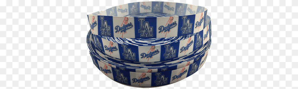 La Dodgers Grosgrain Ribbons 78quot Blue And White Porcelain, Tape Png