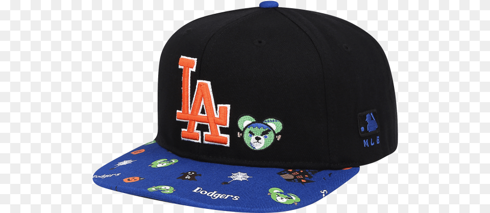 La Dodgers Halloween Angry Bear Pattern Snapback Baseball Cap, Baseball Cap, Clothing, Hat Png Image
