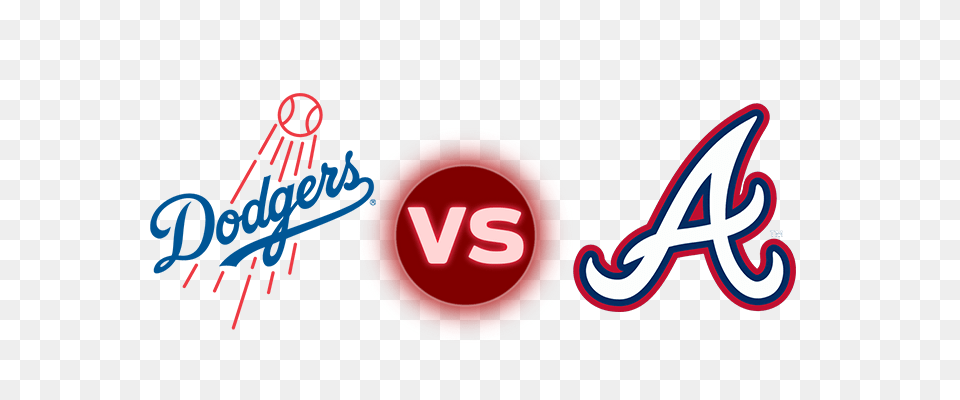 La Dodgers Vs Atlanta Braves, Logo, Light, Sign, Symbol Free Png Download