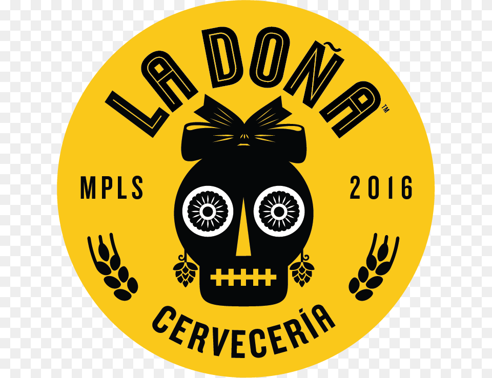 La Dona Cerveceria, Logo, Sticker, Emblem, Symbol Free Transparent Png
