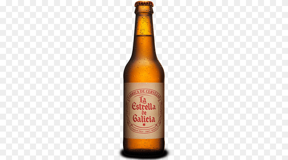 La Estrella De Galicia La Estrella De Galicia Cerveza, Alcohol, Beer, Beer Bottle, Beverage Free Png Download