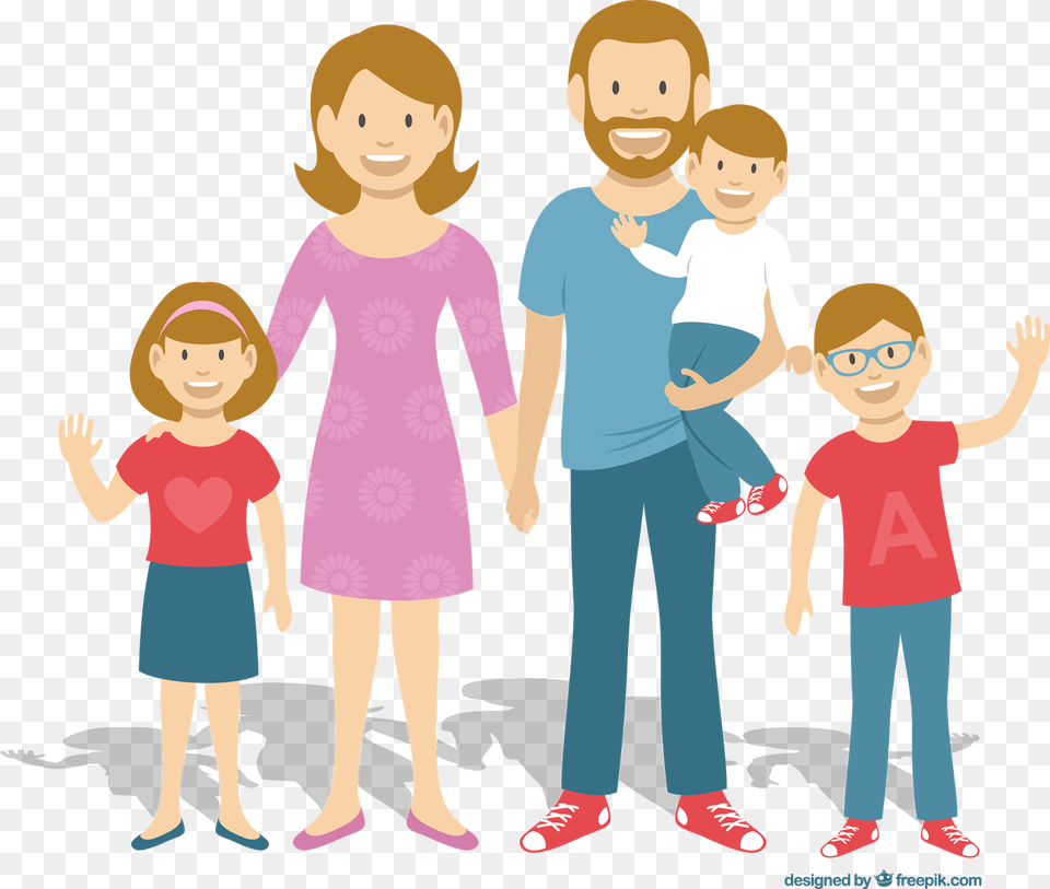 La Familia Familia, Girl, Boy, Child, Person Png Image