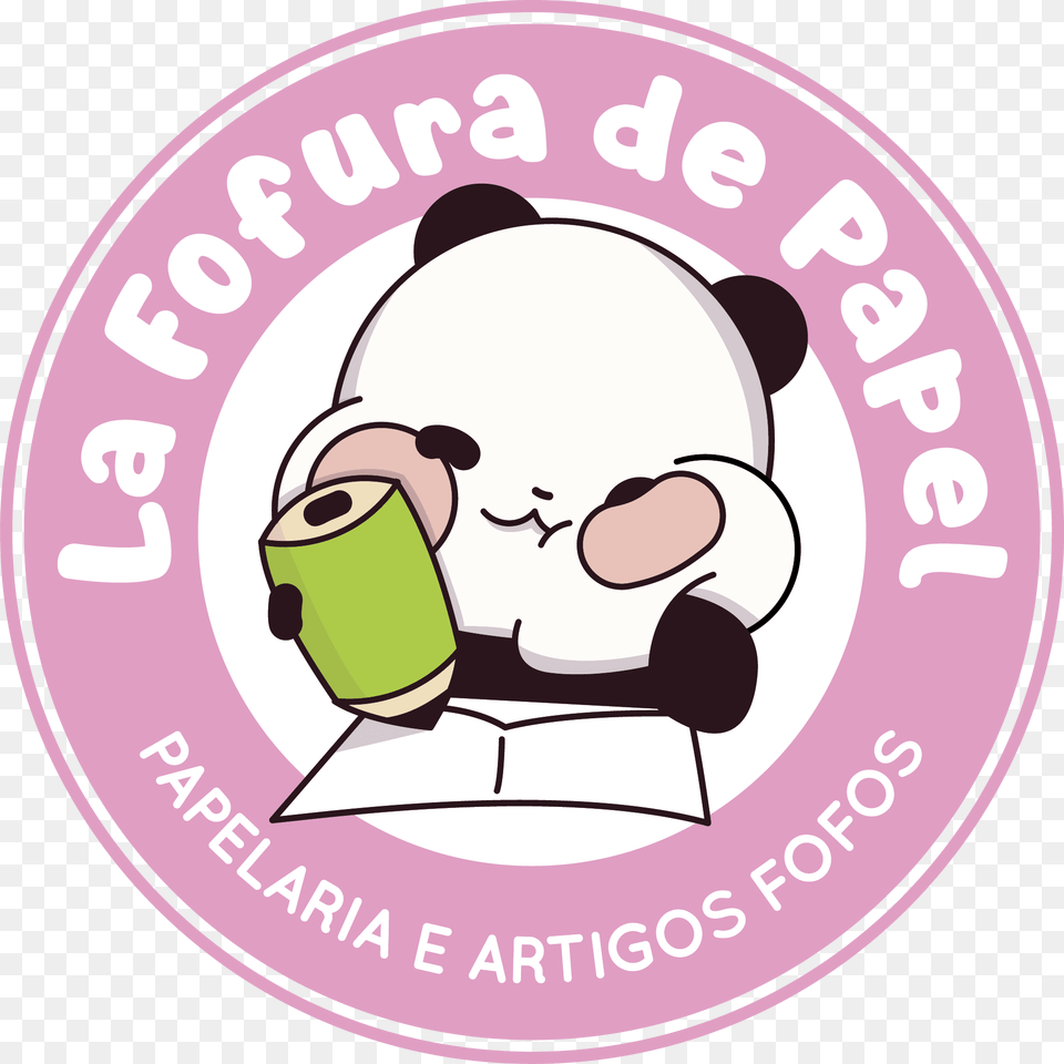 La Fofura De Papel Cartoon, Logo, Sticker, Cream, Dessert Png Image