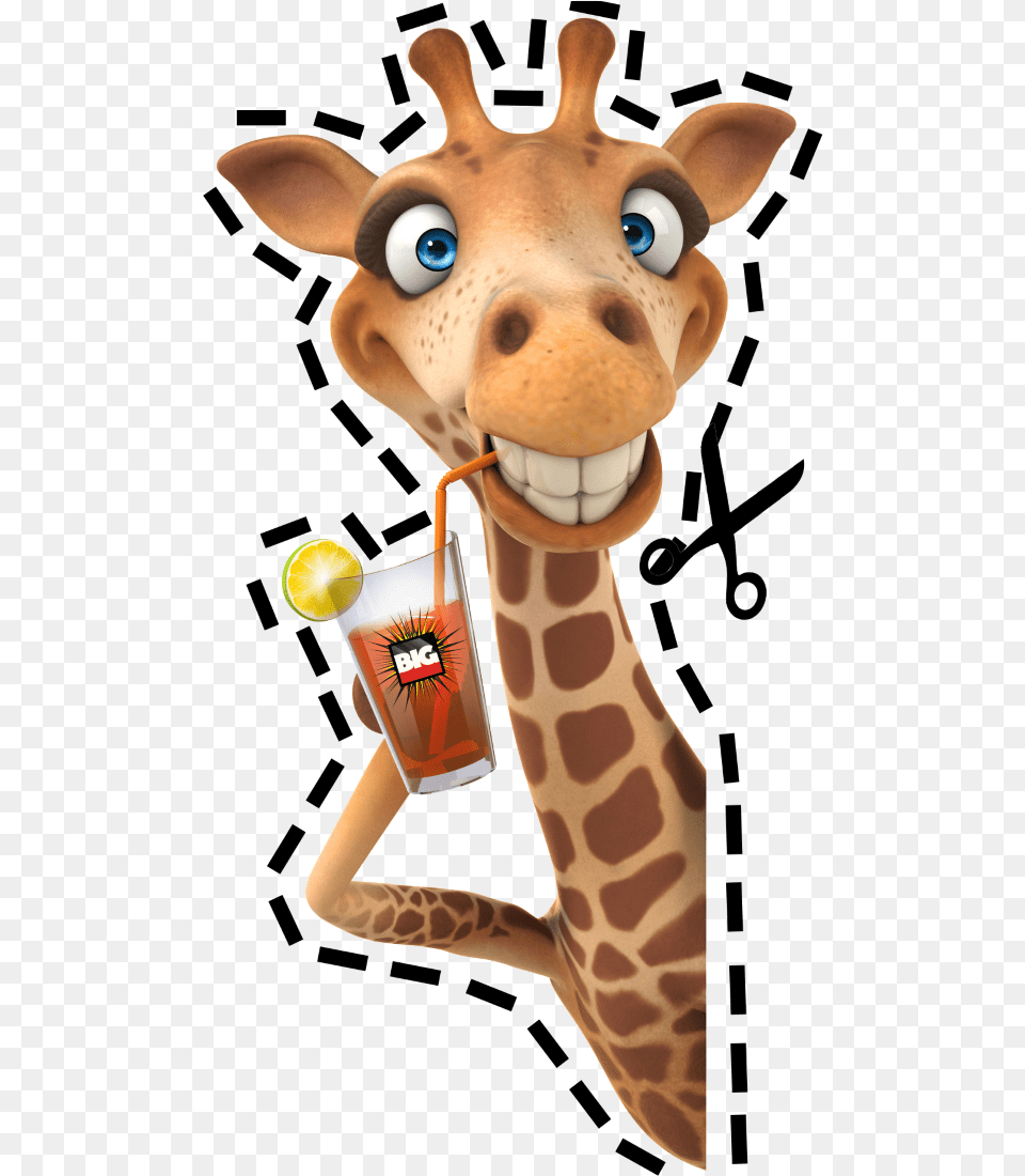 La Fresquita Promobigcolaven Recorta Tu Jirafa Funny Giraffe, Animal, Mammal, Wildlife Free Png Download